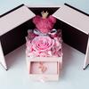 Rosas Eternas Mais Vendidas na Amazon Transfronteiriças, Fornecimento Direto do Fabricante, Rosas Eternas Rosa Porta Dupla