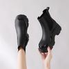 Botas de Lluvia Transfronterizas Estilo Coreano para Mujer Comercio Exterior Chelsea de Media Caña Zapatos de Goma para Exteriores Impermeables Suela Gruesa Cubrezapatos Moda