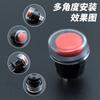 R13-507 Interruptor Rojo Sin Bloqueo, Presionar Para Encender, Presionar Para Apagar, Apertura de 16 mm, Botón Redondo con Tapa Impermeable