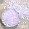 Estilo japonês gelo transparente polarizado pedra usar unha manicure material cristal de vidro cascalho misto joia de unha diy atacado