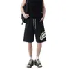 Shorts de Retazos Estilo High Street Americano con Boca de Tiburón para Hombre, Pantalones Casuales de Verano de Corte Holgado de Cinco Puntos, Pantalones Deportivos Casuales de Pierna Recta