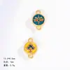 Xizang tecido à mão cinco caminhos deus da riqueza dupla pendente acessórios yiwu estilo nacional retrô thangka joias material diy