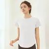 Ropa de Yoga para Mujer Ropa de Entrenamiento de Pilates Verano Delgada Holgada Secado Rápido Correr Deportes Fitness Top Malla Transpirable