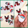 Patches Bordados do Papai Noel para Decoração de Roupas e Bolsas, Patches Bordados Temáticos de Natal para Toalhas, Pedido Mínimo em Pequenos Lotes