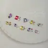 Paquete de material para manicura 2024 primavera y verano nuevo estilo mono mismo estilo hacha Corazón Torcido Cristal K9 diamante flash manicura al por mayor