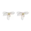 Brincos Personalizados para Noiva Transfronteiriços Flor de Pérola Artificial Studs de Cristal Acessórios de Casamento