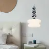 Lustre de sala de jantar de luxo leve estilo italiano, luminária linear minimalista para balcão de bar, luminária simples suspensa para mesa de ilha, alumínio