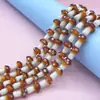 Pulsera de hongo pequeño con puntos de esmalte de colores, collar de cuentas sueltas, accesorios para joyería DIY, materiales hechos a mano, venta al por mayor