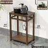 Mesa de Chá para Uso Doméstico, Mesa de Chá Pequena, Aparador, Bar de Chá em Madeira Maciça, Mesa de Chá com Chaleira Integrada e Suporte para Balde de Água