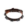 Pulsera nueva de cuero PU tejida a mano de Temu, pulsera de cuero simple versátil estilo punk, entrega de una sola pieza de TEMU