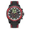 2022 nuevo reloj para hombre megir marca de moda multifunción cronometraje impermeable silicona cuarzo reloj 2133