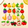 Resina Série de Frutas Simuladas Morango Uva Melancia Maçã Pingente Feito à Mão DIY Colar Brinco Acessórios de Joias