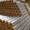 Tubo de lana de vidrio con lámina de aluminio de alta densidad, tubo de silicato de aluminio resistente al fuego y a altas temperaturas, tubería para edificios, tubería de aire acondicionado a prueba de humedad y anticorrosión