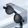 Óculos de Sol Redondos com Armação Grossa Estilo Novo Retrô com Acabamento de Luxo para Rostos Redondos Pequenos, Óculos de Sol com Proteção UV para Homens e Mulheres