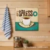 Arte de pared de metal estilo vintage para decoración de bar, letrero de hojalata, 20/30 cm, diseño de ilustración de taza de café