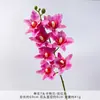 Flor Artificial Cattleya de 7 Cabezas en Tallo Único para Arreglo Floral de Boda Decoración, Material de Flor de Línea Cattleya para Decoración del Hogar Venta al por Mayor