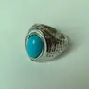 Anillo Ancho de Textura Metálica Vintage Estilo Francés con Piedra Natural Incrustada a Mano, Forma Cuadrada, Anillo Exagerado Estilo Nepalí