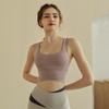 Nuevo Estilo Primavera y Verano Sujetador Deportivo a Prueba de Impactos con Tirantes Anchos para Mujer Correr Fitness Chal Push-Up Moldeador de Espalda Hermoso Sujetador de Yoga