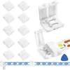Fita de LED de Baixa Tensão de 3 Pinos Sem Conector de Solda 8mm Água Corrente Tricolor 2835 Cor Mágica 5050 Fita de Luz 10mm Cabeça Única