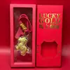 Llavero de oro puro 999, colgante para bolso "hazte rico pronto", charm para teléfono, regalo de vacaciones, recuerdo creativo del Año del Caballo