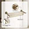 Conjunto de Porta-Toalhas Europeu Retrô Todo em Cobre Transfronteiriço, Porta-Toalha de Banho, Conjunto de Acessórios de Banheiro