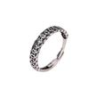 Anillo de Moneda de Plata Esterlina S925 Simple con Personalidad One Deer Temperamento Versátil Hombres y Mujeres No Selecciona Personas Anillo Abierto para Pareja