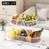 Bandeja de frutas criativa, cesta de frutas para sala de estar, expositor de lanches e frutas secas para mesa, mesa de centro, mesa de jantar, prateleira de armazenamento multicamadas