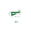Deflectores Grandes C, Medianos C, Pequeños C; Barandillas de Perfil de Aluminio para Transportadores; Barandillas de Riel de Aluminio; Barandillas de Polietileno