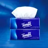 Tempo Depot Papel de Lenço Natural Sem Perfume Papel de Lenço Removível 4 Camadas Espessado 90 Folhas 15 Pacotes Caixa Fechada Papel de Lenço Atacado