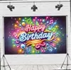 Telón de Fondo de Banner de Cumpleaños Decoración de Fiesta Navideña Tela Colgante Fábrica de Origen Artículos de Decoración de Cumpleaños Nuevos Transfronterizos