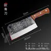 Directo de Fábrica Gigante Cuchillo de Carnicero Longquan Doméstico Martillo Forjado Patrón de Martillo Cuchillo para Cortar Huesos Cuchillo para Rebanar Cuchillo para Cortar Huesos Cuchillo para Cortar Cuchillo para Cortar Mango Original de Madera
