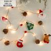 Pinha de natal decoração de frutas vermelhas luzes de árvore de natal lâmpada led corda caixa de bateria acessórios de decoração