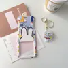 Portatarjetas de Conejo Miffy para Estudiantes, Insignia de Plástico para Tarjeta de Comedor del Campus con Hebilla Retráctil, Tarjeta de Control de Acceso, Estuche Protector de Plástico para Tarjeta IC de Autobús y Metro