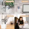 Portacepillos de Dientes de Silicona Personalizado, Caja de Almacenamiento para Artículos de Tocador de Baño, Estante Multifuncional de Almacenamiento para Papelería de Escritorio