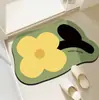 Alfombrillas de Piso de Barro de Diatomeas con Dibujos Animados Lindos para Entrada del Hogar, Alfombrillas Decorativas Resistentes al Desgaste y a la Suciedad, Alfombrillas Antideslizantes para Baño