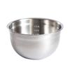 Acero inoxidable 304 cuenco para huevos lijado cepillado cuenco para ensaladas con escala ensaladera especial para hornear cuenco para harina
