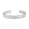 SL007 Pulsera de Plata Esterlina S925 para Mujer de Diseño Nicho Minimalista Versátil Irregular con Superficie Cepillada Textil Estilo Coreano Ins