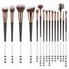 Fenglida Pincéis de Beleza Novo Conjunto de 15 Peças de Pincéis de Maquiagem Completo Pincel Solto Pincel de Blush Ferramentas de Beleza para Maquiagem