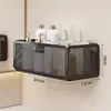 Estante de almacenamiento para baño, organizador de pared para baño y inodoro, colgador multifuncional de pared sin taladro para lavabo