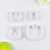4 Piezas Moldes para Cortar Pasteles de Simulación de Hipopótamo, Moldes para Galletas, Moldes Decorativos de Estampado DIY, Fáciles de Desmoldar, En Stock