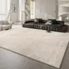 Alfombra para sala de estar, lujo ligero de alta gama, gris, minimalista italiano, alfombrilla para mesita de noche de dormitorio, alfombrilla de suelo de bucle para sofá del hogar