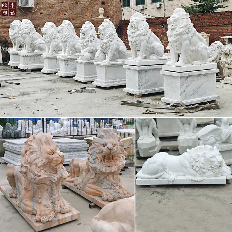 大理石动物欧式狮子雕塑