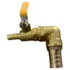 Válvula de Bola de Cobre de 4 Puntos 6 Puntos de 1 Pulgada Grifo Interruptor de Liberación de Agua para Cubo de Plástico Tanque de Peces Accesorios