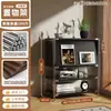 Sala de Estar Japonesa Estilo Bauhaus Minimalista Armário de Exibição de Revistas e Arte com Porta Basculante Prateleira de Armazenamento para Hall de Entrada Luxo Leve