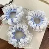 Coreia do Sul Coração de Menina Doce Estilo Ballet Renda Anel de Cabelo Grande Intestino Alça de Cabelo Moda de Alta Qualidade Corda de Cabelo Acessórios de Cabelo para Mulheres