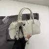 Bolso de Hombro de Moda Casual y de Alta Gama para Mujer 2025 Primavera Nuevo Bolso Cuadrado Pequeño Cruzado de Gran Capacidad