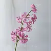 Flores de Lirio Simuladas con 9 Cabezas, Lirios Dorados, Flores Artificiales para Boda y Decoración de Habitación de Boda, Flores Falsas al por Mayor Transfronterizas, Flores Artificiales