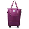 Bolsa de Viagem Grande Capacidade Roda Universal Estudante Viagem de Negócios Bolsa de Armazenamento para Maternidade Impermeável Separação Seco e Molhado Expansível Bolsa de Bagagem
