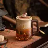 Dunhuang Feitian Juego de Té Cultural y Creativo Taza de Oficina Vaso Separación Té-Agua Taza de Té Taza Antiescaldado Regalo Día del Maestro