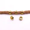 Accesorios de Aleación DIY Trenzas Sucias Patrón de la Gran Muralla Retro Cuentas Verde Antiguo Hebilla de Cabello Plateada Accesorios para Trenzas Sucias